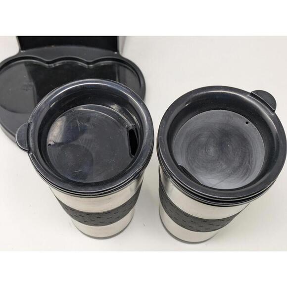 Cuisinart Two to Go Coffee Maker TTG-500 w/2 Travel Mugs Black Tested/Works - Picture 6 of 10